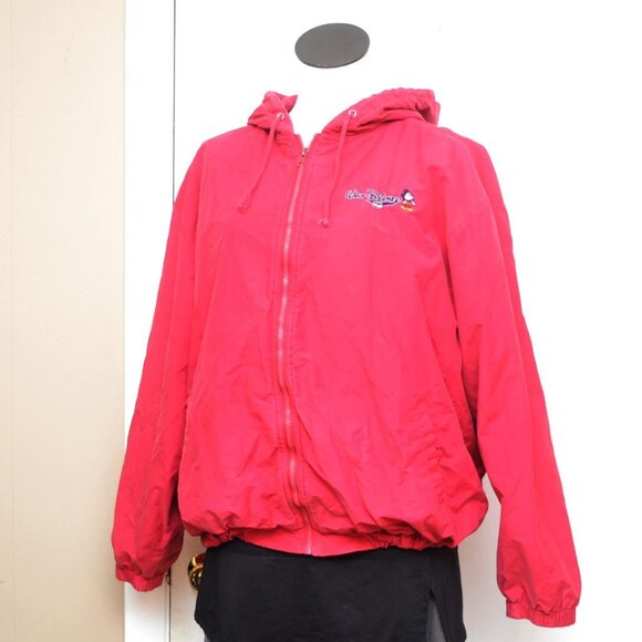 Disney Parks Vintage Full Zip Hoodie Jacket Women's Large Pre Owned - Picture 1 of 8